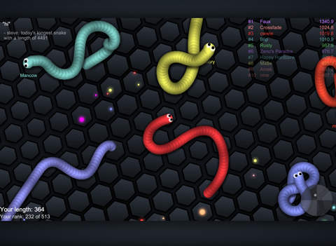 free slither worm games